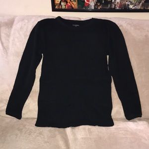 Goodfellow & co black thermal top large 💕